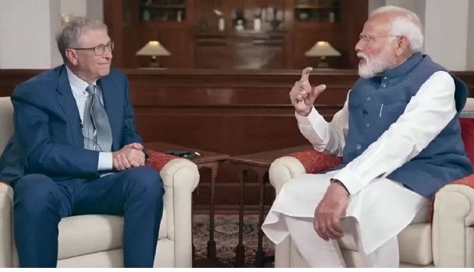 बिल गेट्स फिर पहुंचे भारत, पीएम मोदी से की मुलाकात