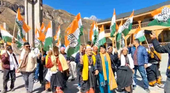 बदरीनाथ धाम से कांग्रेस की न्याय यात्रा का आगाज, गणेश गोदियाल के नेतृत्व में निकली पदयात्रा